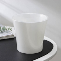 Кашпо для цветов со вставкой &laquo;Арте&raquo;, 1,2 л, цвет жемчуг-прозрачный