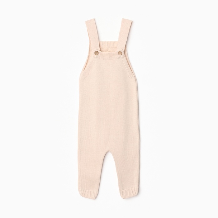 Комбинезон детский вязаный MINAKU, рост 62-68, цвет бежевый