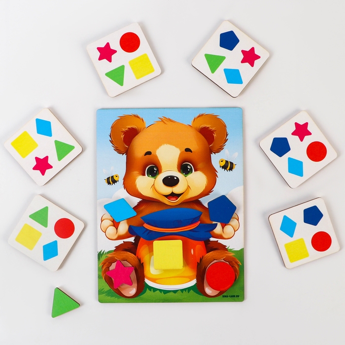 Головоломка &laquo;Учим формы и цвета вместе с медвежонком&raquo;