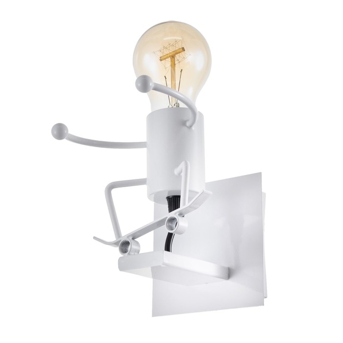 Бра Бра "Человечек" E27 40Вт белый 14х14х17 см