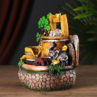 Фонтан настольный полистоун от сети "Водяная мельница" 21х18х15 см Фонтан настольный полистоун от сети "Водяная мельница" 21х18х15 см