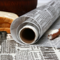 Силиконизированная бумага для выпечки ""Газета старая" 38 х 5 м Силиконизированная бумага для выпечки ""Газета старая" 38 х 5 м