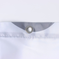 Штора для ванны Доляна &laquo;Беж&raquo; с люверсами, 180&times;180 см