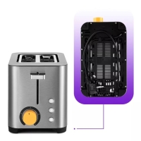 Тостер Kitfort КТ-6201, 850 Вт, 5 режимов прожарки, 2 тоста, металлик Тостер Kitfort КТ-6201, 850 Вт, 5 режимов прожарки, 2 тоста, металлик