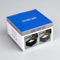 Светодиодная свеча декоративная, 7 &times; 15 &times; 7 см, пластик, воск, батарейки ААх2 (не в комплекте), свечение тёплое белое