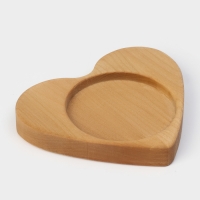 Подарочный набор деревянной посуды Adelica &laquo;Для тебя&raquo;, тарелка 20&times;17 см, подставка под горячее и телефон, берёза