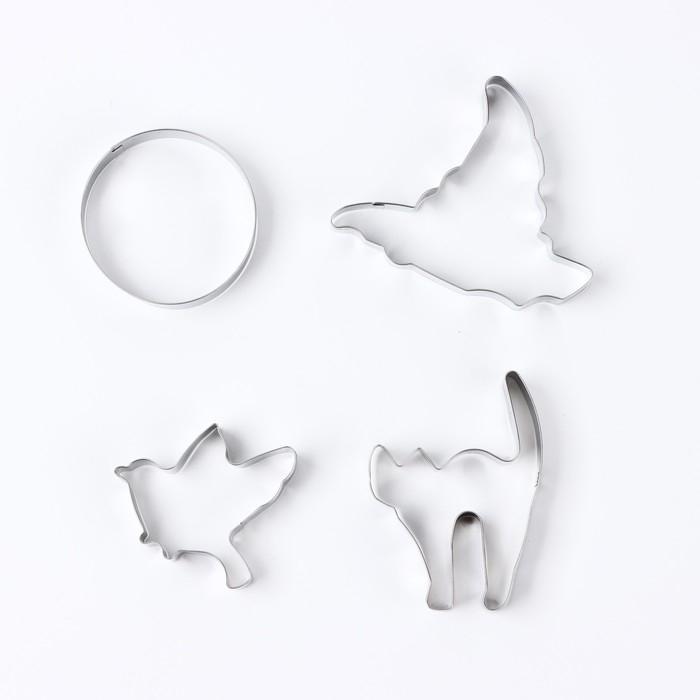 Хэллоуин. Набор форм для печенья &laquo;Магия&raquo;, 4 шт