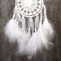 Ловец снов "Кружево с сердцами" d=11 см 28 см Ловец снов "Кружево с сердцами" d=11 см 28 см