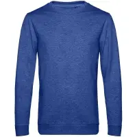 Свитшот унисекс Set In, ярко-синий меланж, размер 3XL