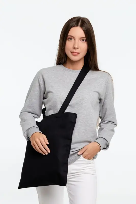 Сумка для покупок с регулируемыми ручками Leta, черная Сумка для покупок с регулируемыми ручками Leta, черная