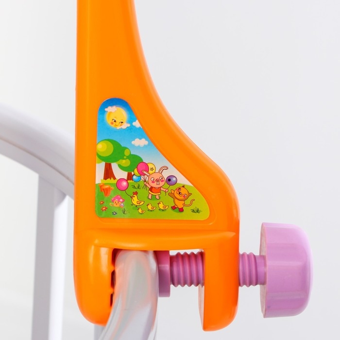 Мобиль музыкальный на кроватку &laquo;Музыкальные листья. Зверятки 2&raquo;, на батарейках, Крошка Я