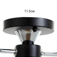 Люстра "Авиталь" 2хЕ27 40Вт чёрно-хромовый 53х20х23 см BayerLux