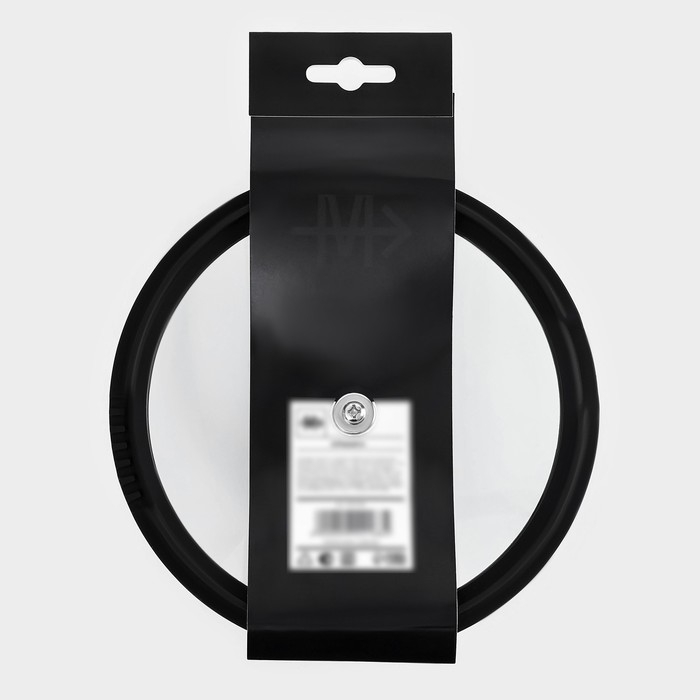 Крышка из жаропрочного стекла Magistro, со сливом, с силиконовым ободком и ручкой, d=18 см