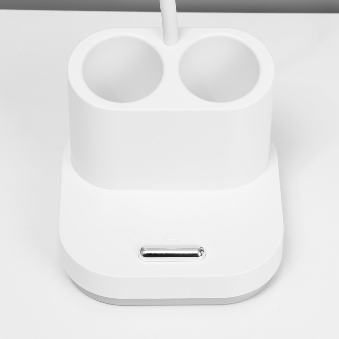 Настольная лампа Настольная лампа "Ронд" LED, от USB/АКБ 10 Вт сенсор 3000-6000 К белый 13х13х44 см RISALUX