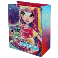 Пакет подарочный матовый M-L, 22 &times; 31 &times; 10 см