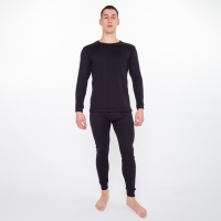 Термобельё (фуфайка,кальсоны) мужское НАЧЁС, цвет чёрный, размер 50