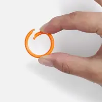 Карабин-кольцо Claus, L, оранжевый неон