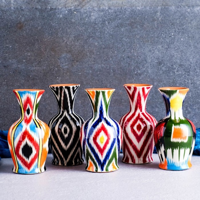 Ваза Риштанская Керамика Ваза Риштанская Керамика "Атлас", 15 см, микс