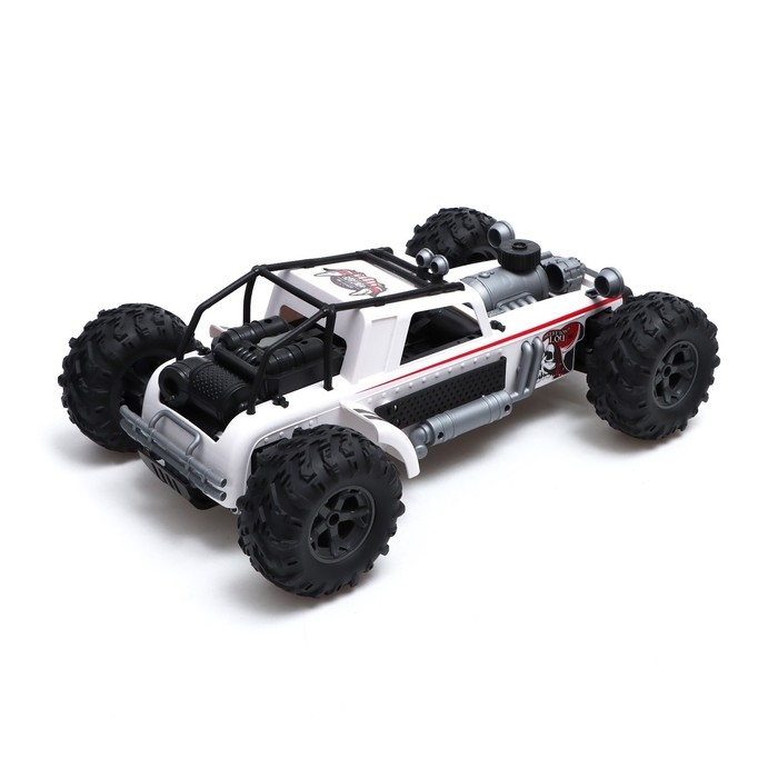 Джип радиоуправляемый «Багги», 4WD, полный привод, работает от аккумулятора, цвет белый Джип радиоуправляемый «Багги», 4WD, полный привод, работает от аккумулятора, цвет белый