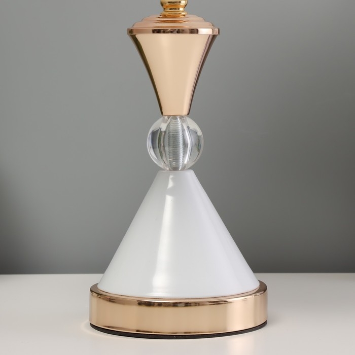 Настольная лампа Селеста E27 40Вт бело-золотой 25х25х42,5 см