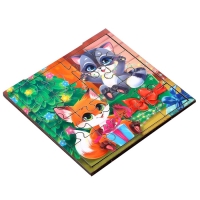 Деревянный пазл &laquo;Новый год! Весёлый праздник&raquo;