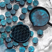 Сургуч в гранулах "Морская волна" перламутр набор 100 капсул Сургуч в гранулах "Морская волна" перламутр набор 100 капсул