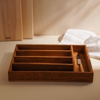 Ящик из натурального дуба для столовых приборов Sima-Land Home, 34&times;25&times;5 см