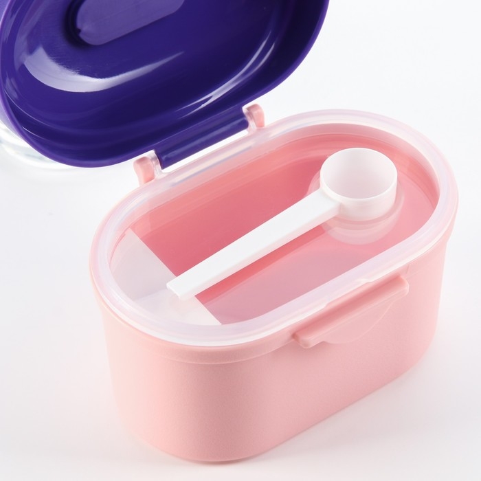 Контейнер для хранения детского питания &laquo;Корона&raquo;, 400 мл., малый, цвет розовый