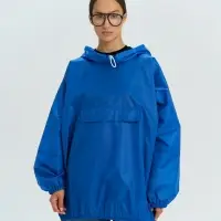 Дождевик-анорак Alatau, укороченный, синий, единый размер Дождевик-анорак Alatau, укороченный, синий, единый размер