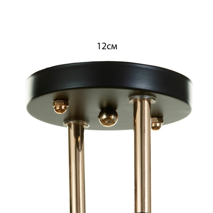 Люстра Люстра "Роберта" 3хЕ27 40Вт черно-золотой 52х26х27 см BayerLux