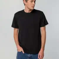 Футболка унисекс T-bolka 140, черная, размер M