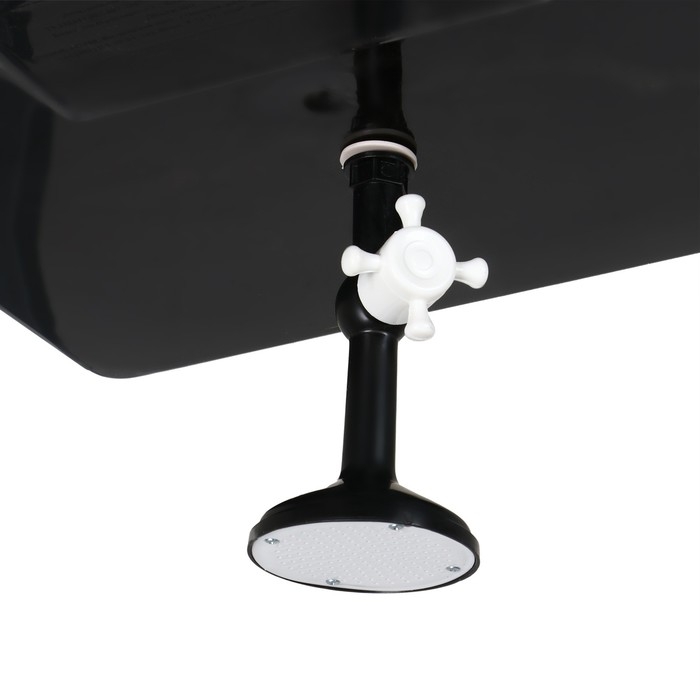 Душ дачный, 80 &times; 80 &times; 250 см, тент, бак пластиковый, 55 л, с ЭВН