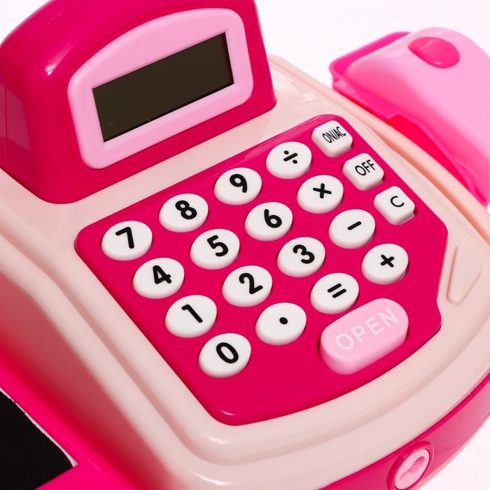 Касса «Крутой магазинчик» со сканером, корзиной и аксессуарами Касса «Крутой магазинчик» со сканером, корзиной и аксессуарами