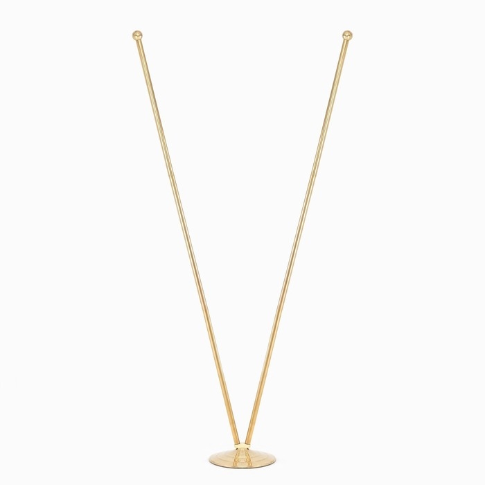 Флагшток напольный двойной 2 м, телескопический, платформа d-30 см, набор 2 шт