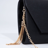 Сумка-клатч на клапане, цвет чёрный Сумка-клатч на клапане, цвет чёрный