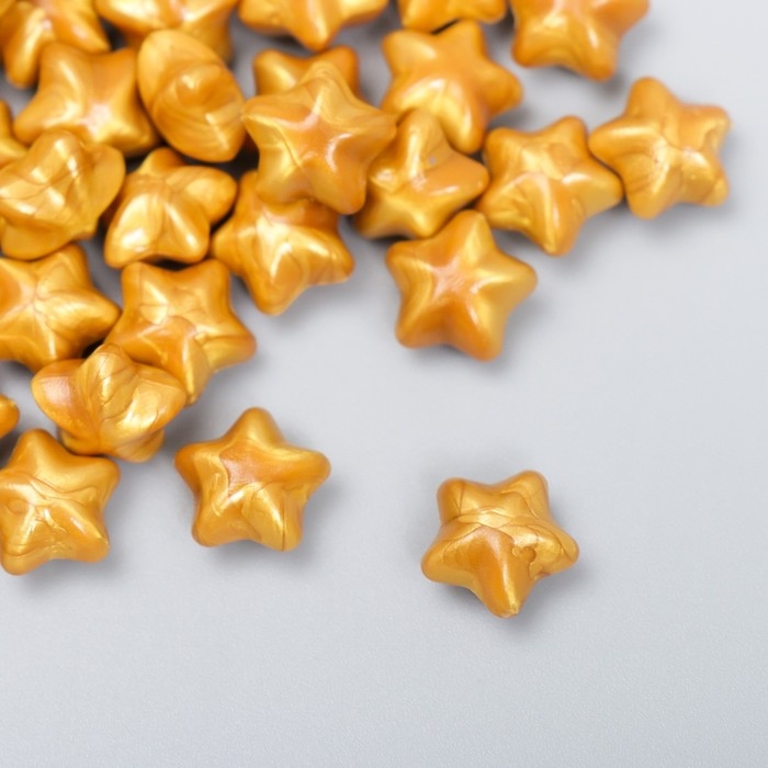 Сургуч в гранулах в пакете Сургуч в гранулах в пакете "Звёздочки" золото перламутр 55 гр 12х8 см