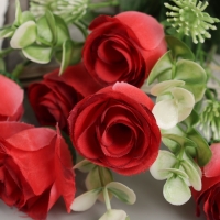 Букет "Леди роза с зеленью" 30 см, микс