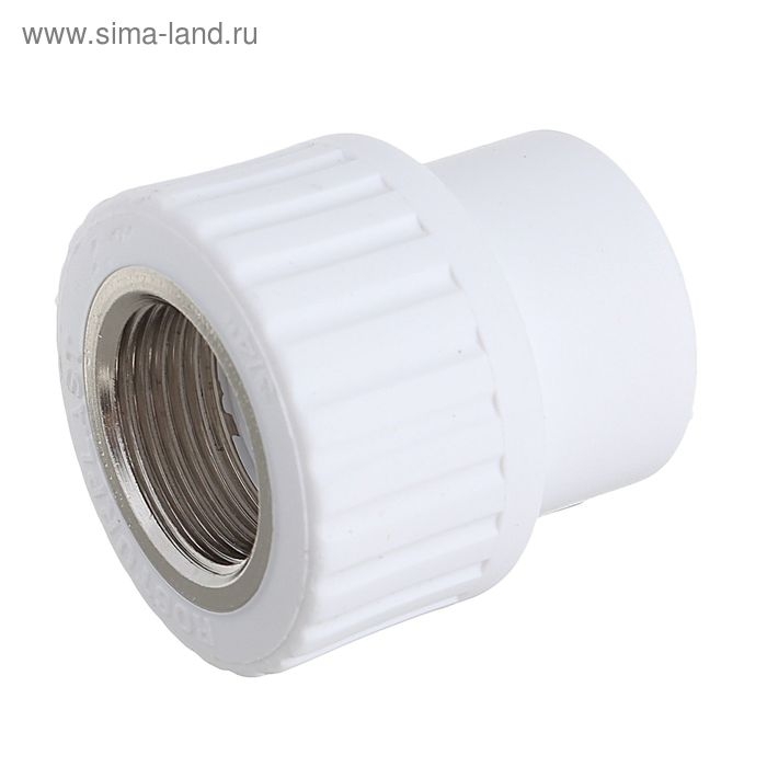 Муфта комбинированная RTP, d=25 мм x 3/4 Муфта комбинированная RTP, d=25 мм x 3/4", внутренняя резьба, полипропиленовая