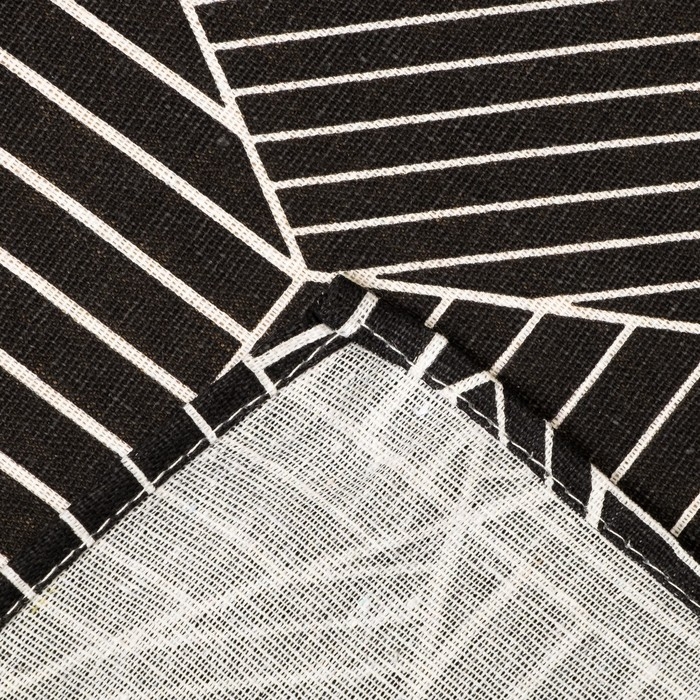 Набор декоративных салфеток Доляна 40х40см 4шт, Тренд черный, 100% пэ Набор декоративных салфеток Доляна 40х40см 4шт, Тренд черный, 100% пэ