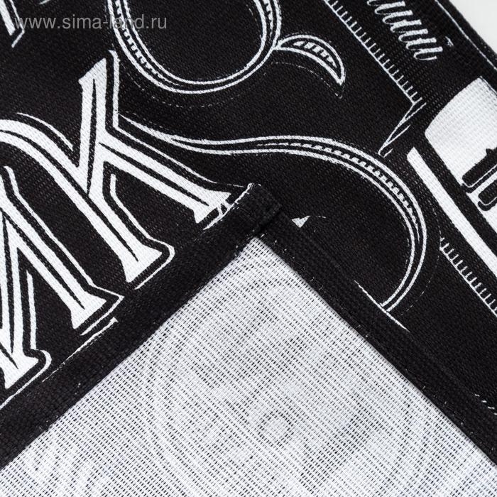 Полотенце кухонное Доляна &laquo;100% Мужик&raquo;, 35х60 см, 100% хлопок, 160г/м2