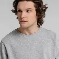 Свитшот унисекс BNC Inspire (Organic), серый меланж, размер S