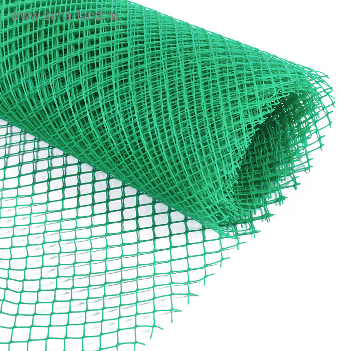 Сетка садовая, 1,5 &times; 10 м, ячейка 15 &times; 15 мм, пластиковая, зелёная, Greengo