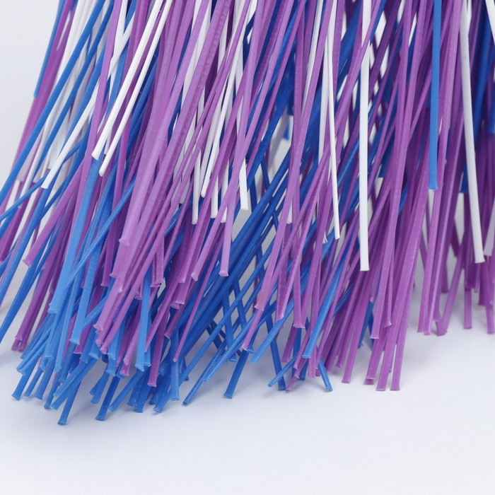 Метла полипропиленовая, с черенком &laquo;Дорогая&raquo;, 5 колец, цвет МИКС