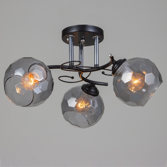 Люстра Люстра "Саманта" 3хЕ27 40Вт черный 40х40х23 см BayerLux