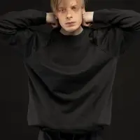 Свитшот унисекс S1, черный, размер XS/S