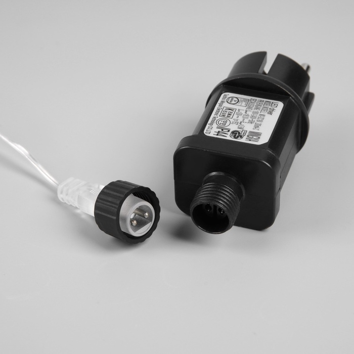 Гирлянда «Нить» 100 м роса, IP44, серебристая нить, 1000 LED, свечение мульти, 18 В Гирлянда «Нить» 100 м роса, IP44, серебристая нить, 1000 LED, свечение мульти, 18 В