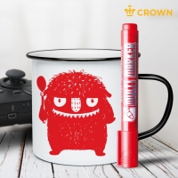 Маркер перманентный 3.0 мм, Crown Multi Marker, красный Маркер перманентный 3.0 мм, Crown Multi Marker, красный