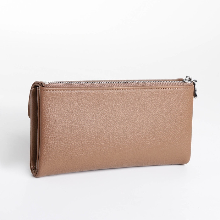 Кошелёк женский на магните, цвет бежевый
