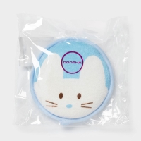 Мочалка детская для купания Доляна &laquo;Мышонок&raquo;, d=11.5 см, голубой