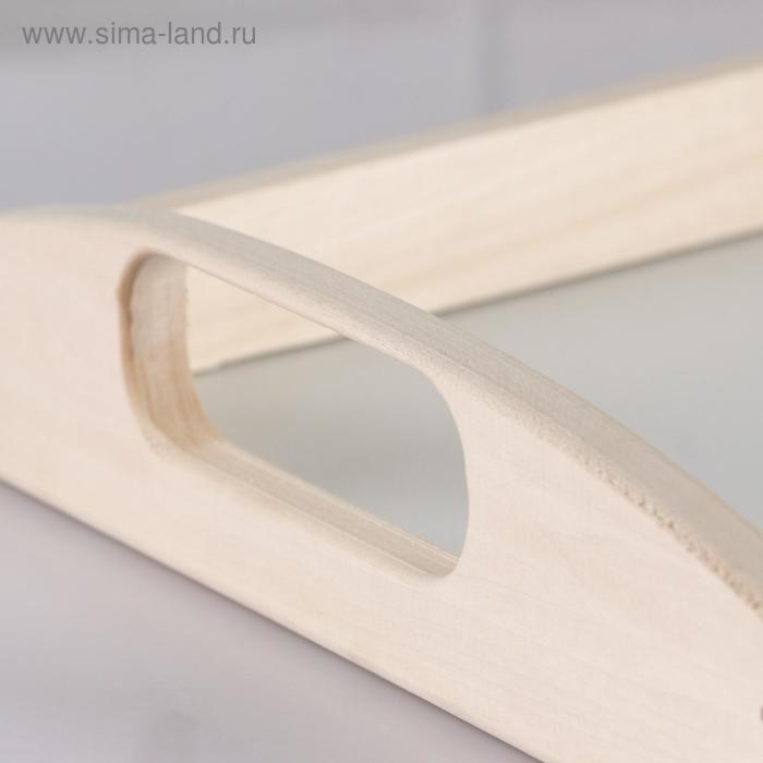 Поднос деревянный "Дачный", МАССИВ, 25&times;45&times;6,5 см